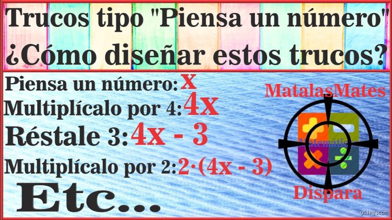 ¿Cómo se hace el truco de piensa un número?