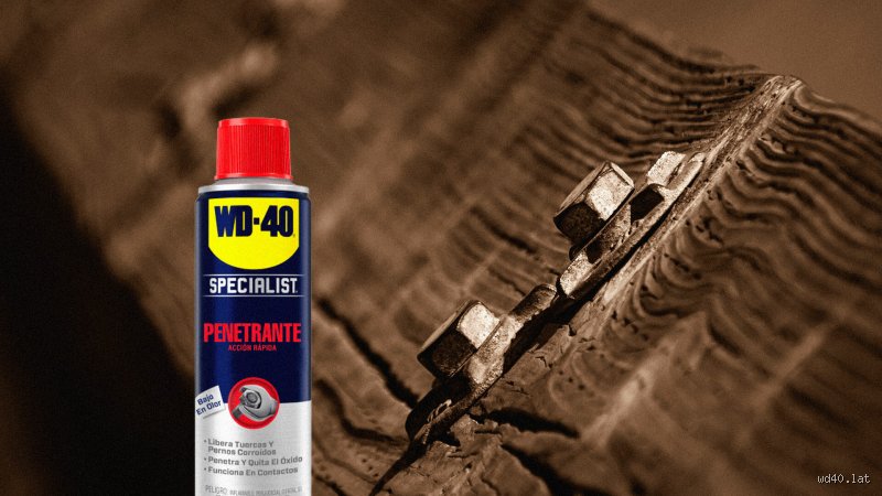 ¿Cuánto tiempo tarda el WD-40 en aflojar un tornillo?