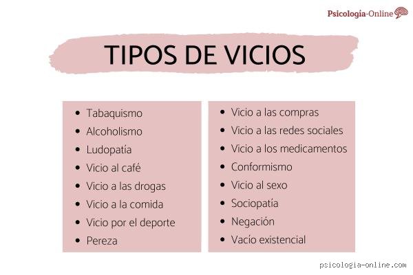 ¿Cuál es el vicio más fuerte?