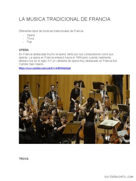 ¿Cómo se llama la música típica de Francia?