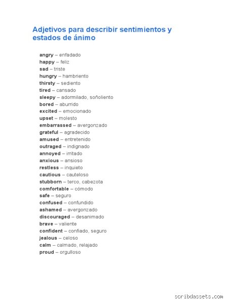 ¿"Inquieto" es una palabra que describe un sentimiento o una respuesta física?