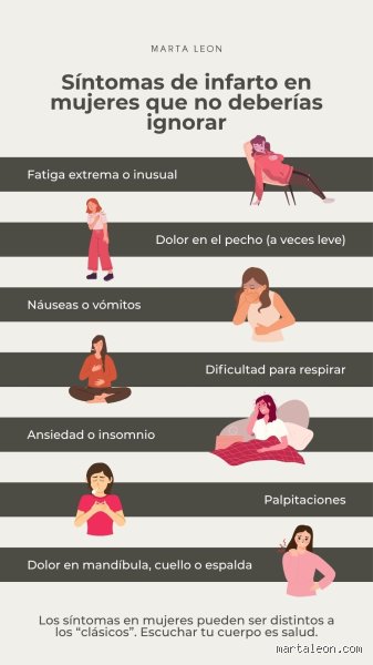 ¿Cómo empieza un infarto en mujeres? Las señales silenciosas y el peligro de esperar el síntoma de película