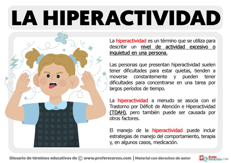 ¿Cómo identificar a una persona hiperactiva?