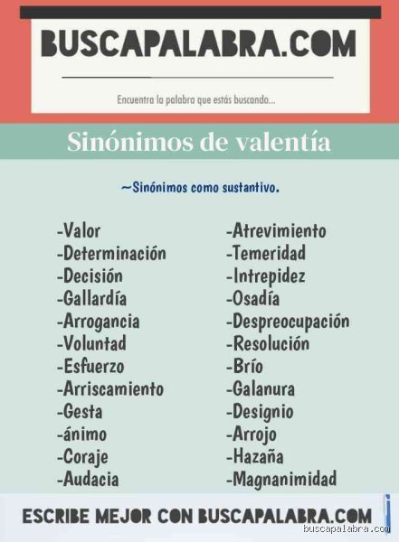 ¿Cuáles son 5 sinónimos de valentía? Descubre la fuerza de las palabras para transformar tu coraje diario