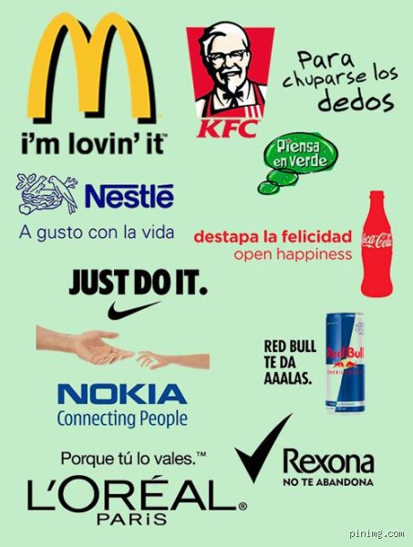¿Cuáles son algunas frases famosas de comerciales?