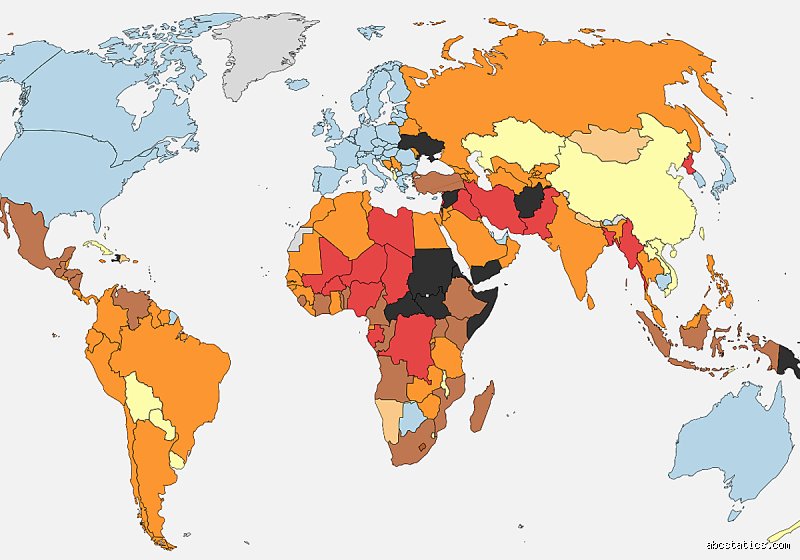 ¿Cuáles son los países en riesgo de guerra?