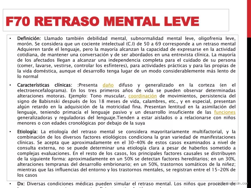 ¿Qué es el retraso mental leve (F70)? Una mirada profunda a la discapacidad intelectual discreta