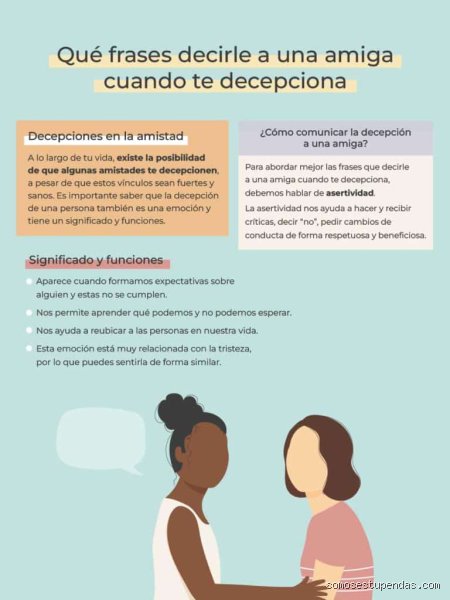 ¿Cómo decirle a alguien que te decepcionó mucho?