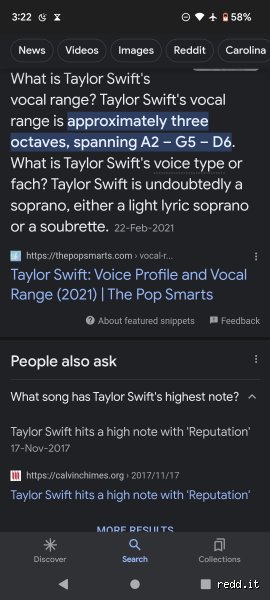 ¿Cuál es el rango vocal de Taylor Swift?