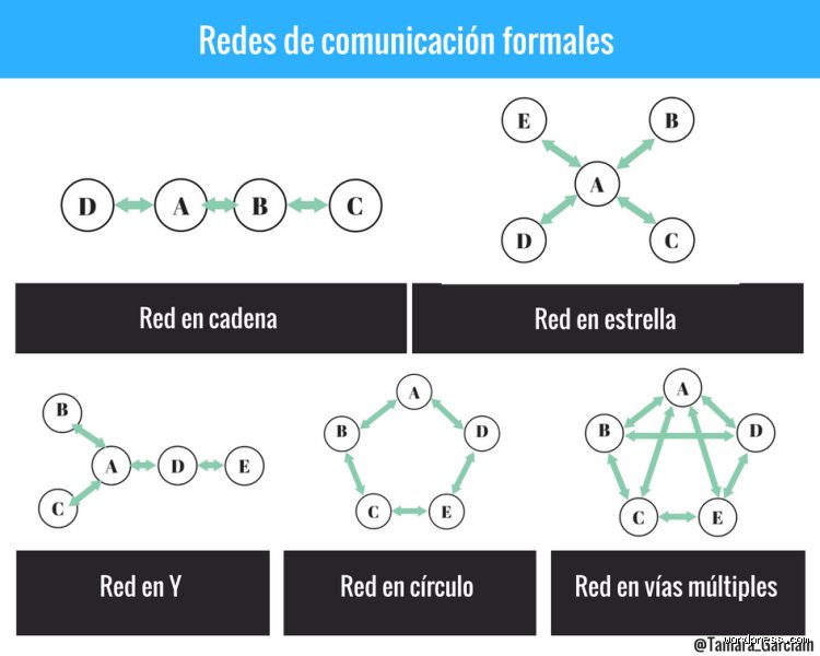 ¿Cuáles son las 5 redes de comunicación?