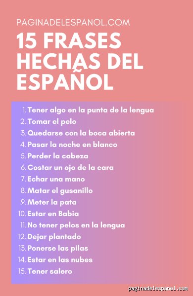 ¿Cuáles son las frases más usadas?