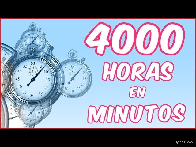¿Cuánto son 4000 horas de reloj?
