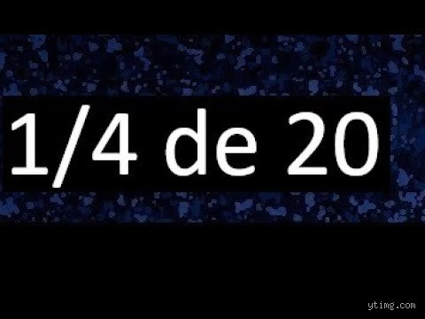 La guía definitiva para entender exactamente cuántos 1/4 hay en 20 sin perderse en el camino