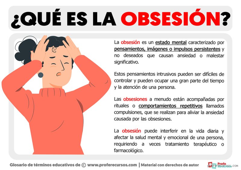 ¿Qué significa tener obsesión por algo?