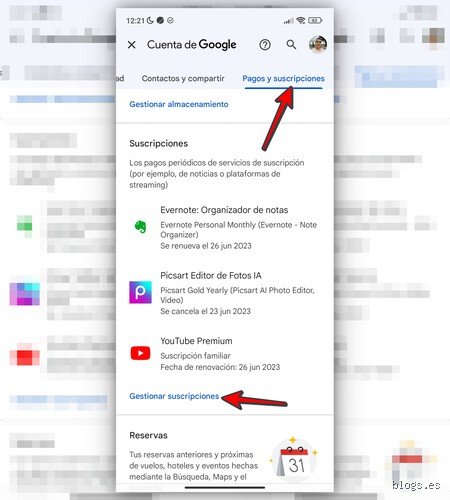 ¿Cómo desactivar suscripciónes?