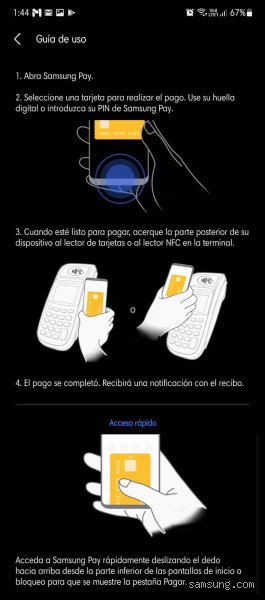 ¿Cómo pago con Samsung Pay?