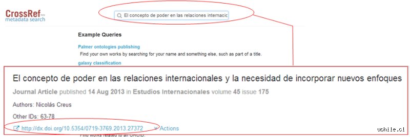 ¿Cómo ubicar el DOI?