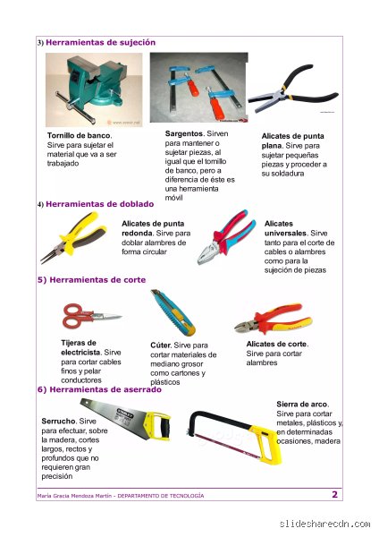 ¿Cuáles son las 15 herramientas manuales básicas en TIC?
