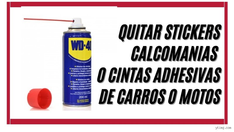 ¿El WD-40 quita las pegatinas del plástico?