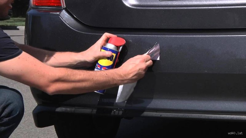 ¿Quitar adhesivo con WD-40?