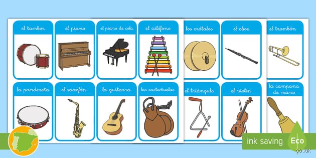 ¿Cuáles son 4 instrumentos musicales representativos que definen la historia y la evolución del arte sonoro global?