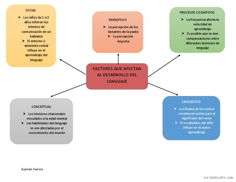 ¿4 factores que influyen en el desarrollo del lenguaje?