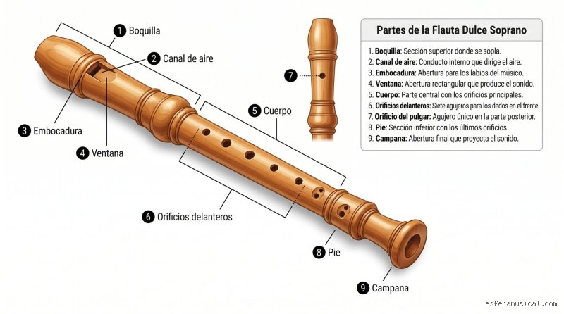 ¿Cómo se llama la flauta de 7 agujeros?