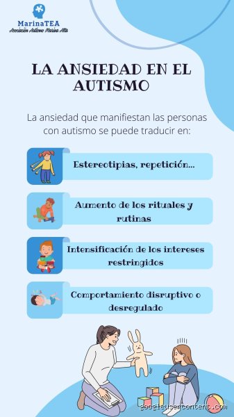 ¿Cómo se manifiesta la ansiedad en el autismo?