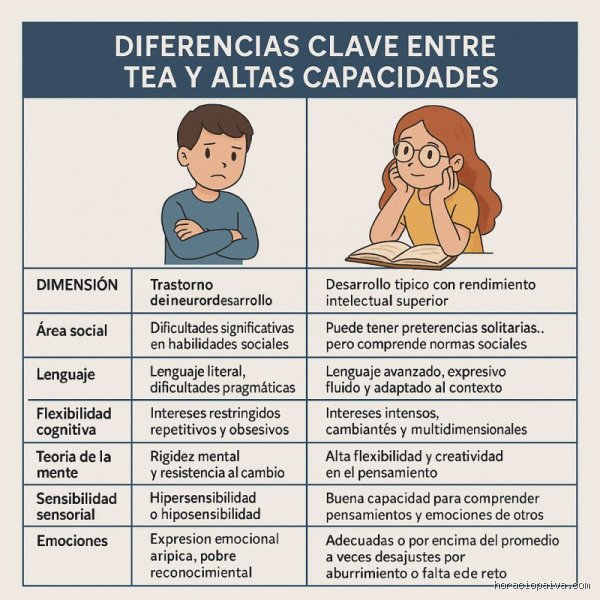 ¿Existe una relación entre las altas capacidades y el TEA?