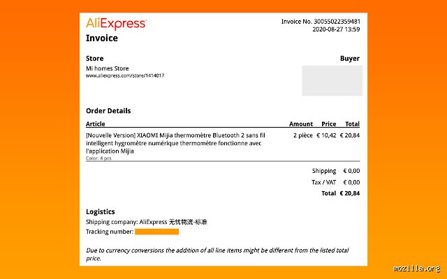 ¿AliExpress emite factura fiscal?