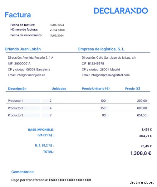 ¿Cómo particular puedo hacer una factura?