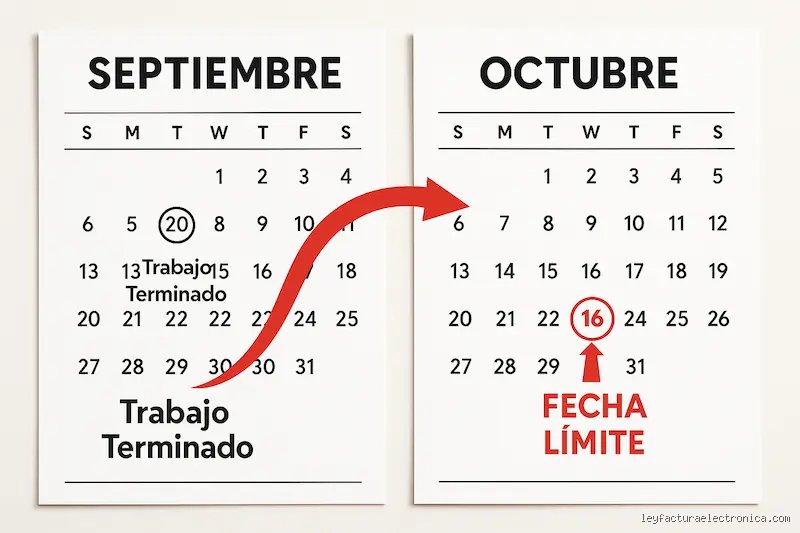 ¿Cuál es el tiempo límite para emitir una factura?