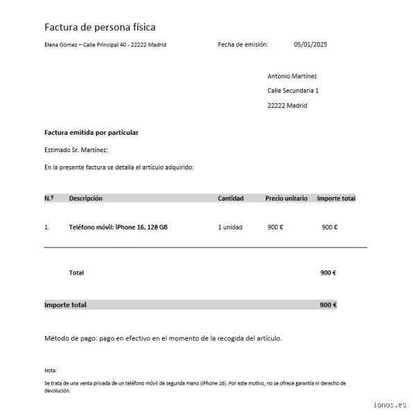 ¿Puedo facturar a alguien que no tiene empresa?
