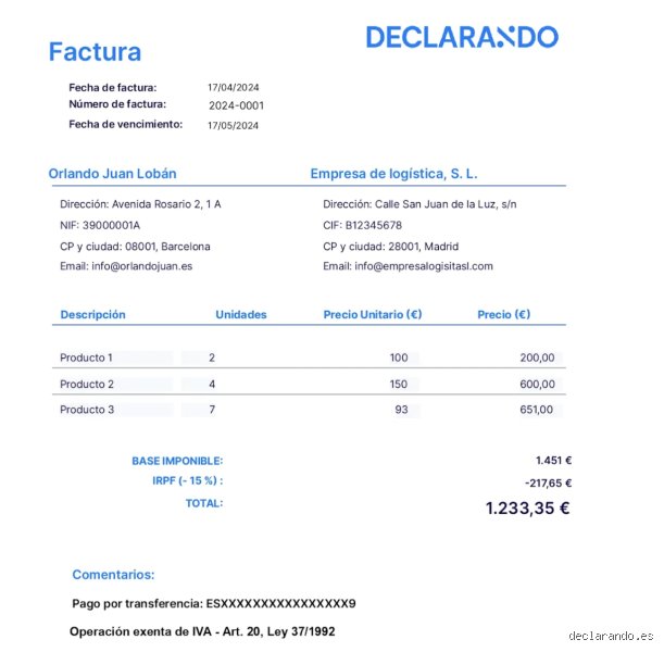 ¿Yo como particular puedo hacer una factura?