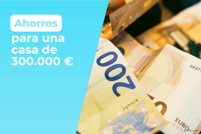 ¿Cuánto tengo que tener ahorrado para comprar una casa de 300.000 euros?