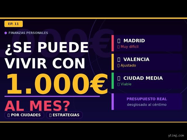 ¿Puedo vivir con 1000 al mes?