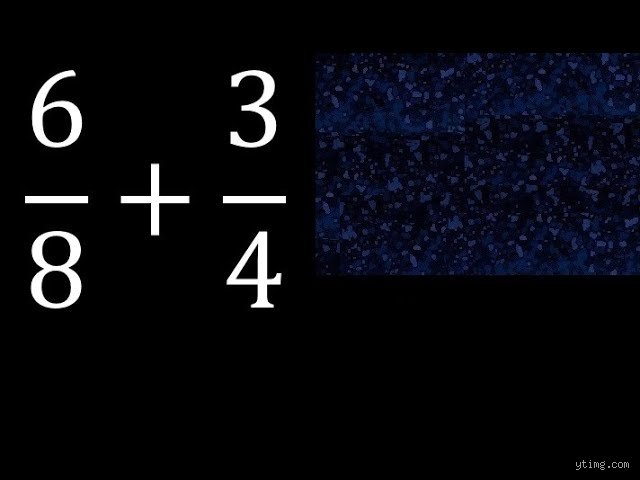 ¿6 8 es igual a 3 4?