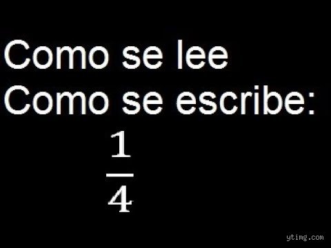 ¿A 1/4 se le llama cuarto?