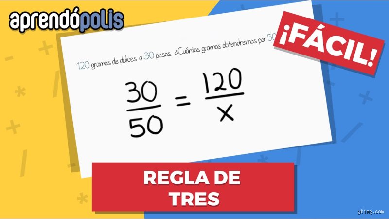 ¿Cómo es la regla de 3 para sacar calificaciones?