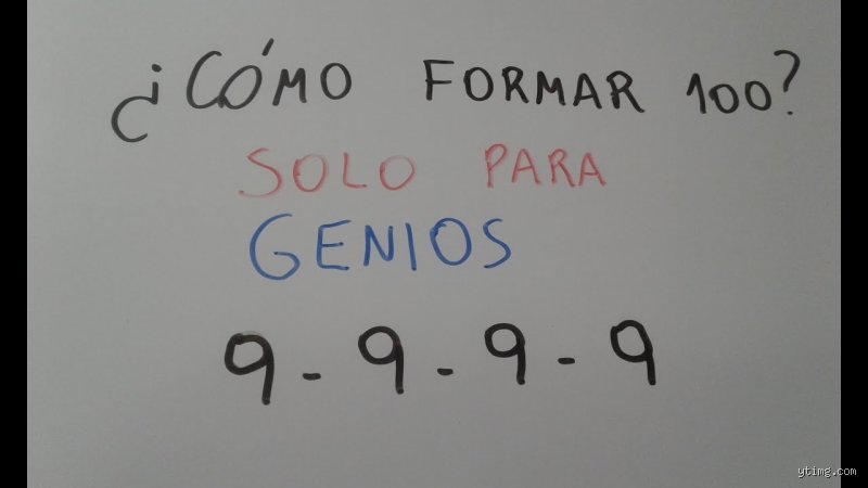 ¿Cómo hacer que 4 veces 9 de 100?