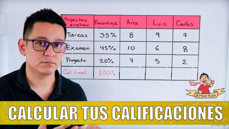 ¿Cómo sacar calificaciones de un examen?