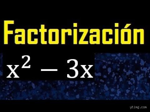 ¿Cómo se factoriza x2 + 3x?