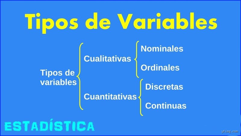 ¿Cuáles son los 3 tipos de variables?