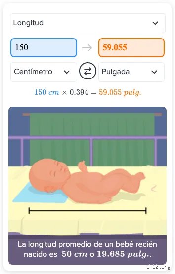 ¿Cuánto es 150 cm de altura?