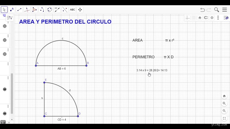 ¿Cuánto es un cuarto de un círculo?