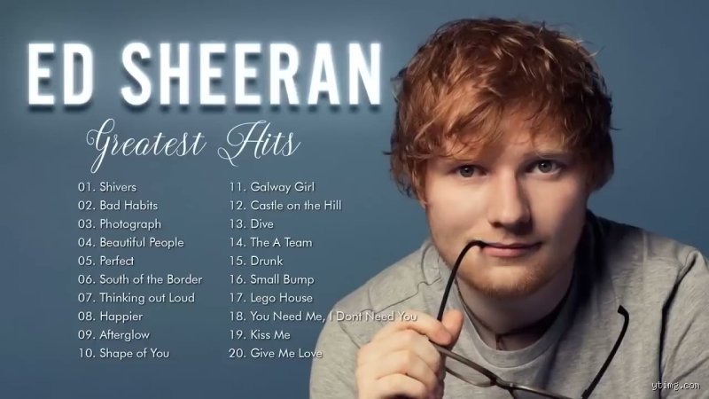 ¿Cuál es la canción más escuchada de Ed Sheeran?