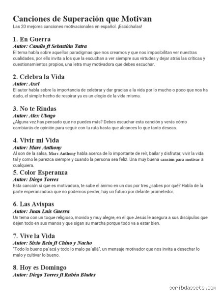 ¿Cuál es una buena canción para motivarse?