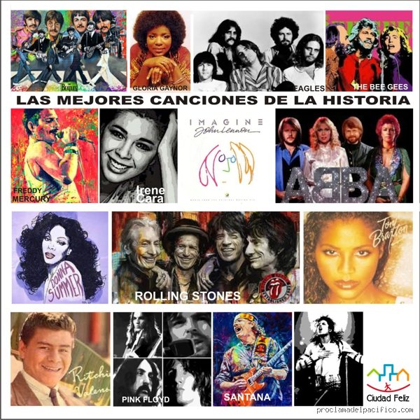 ¿Cuáles son las 25 mejores canciones de la historia?
