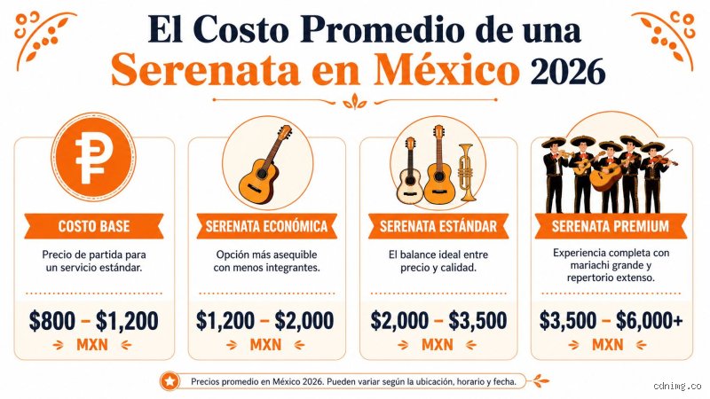 ¿Cuánto cuesta una serenata de 3 canciones?