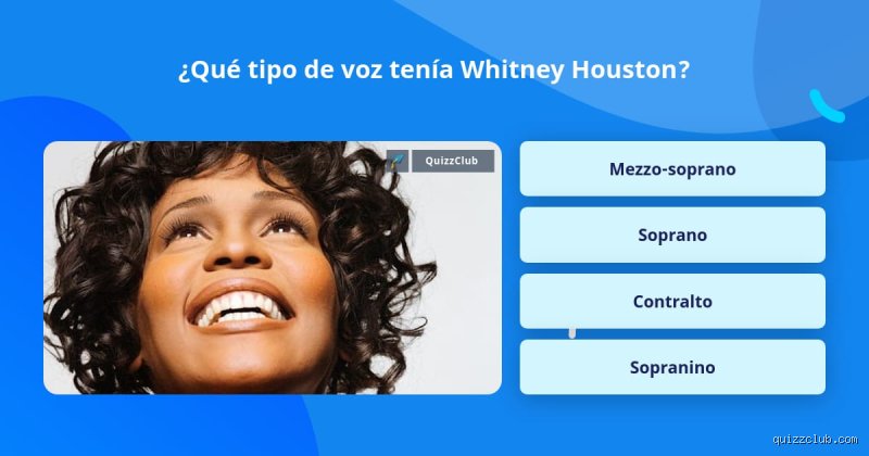 ¿Cuál era el registro vocal de Whitney Houston?